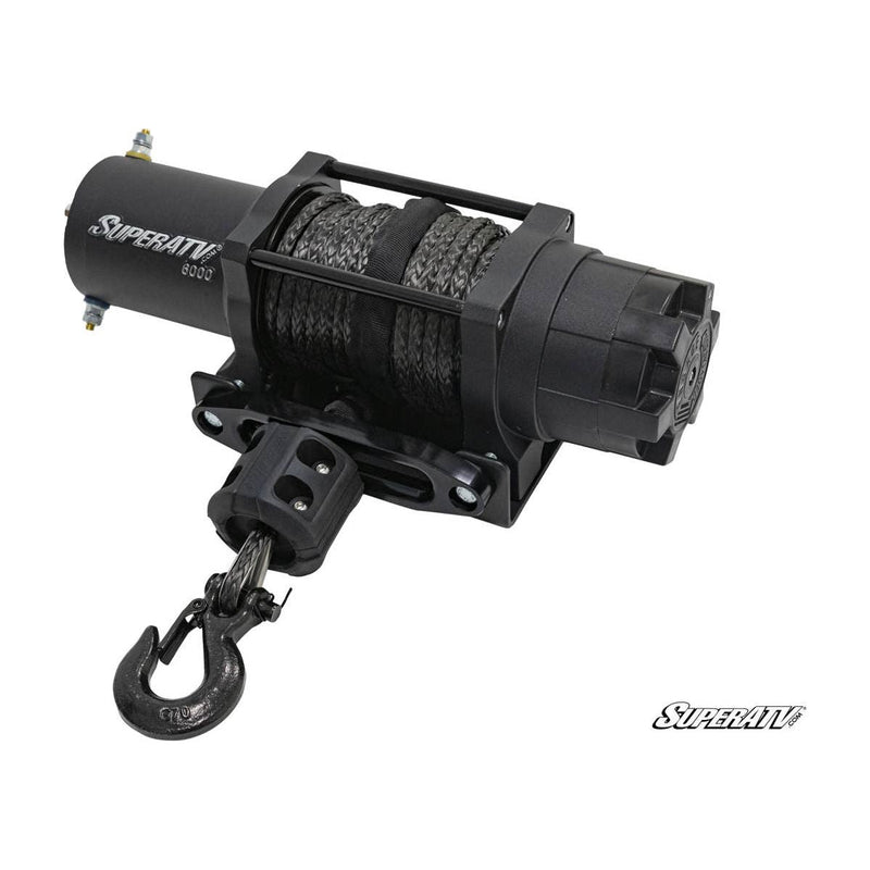 Load image into Gallery viewer, SuperATV 6000 LB Winch with Wireless Remote and Synthetic Rope
