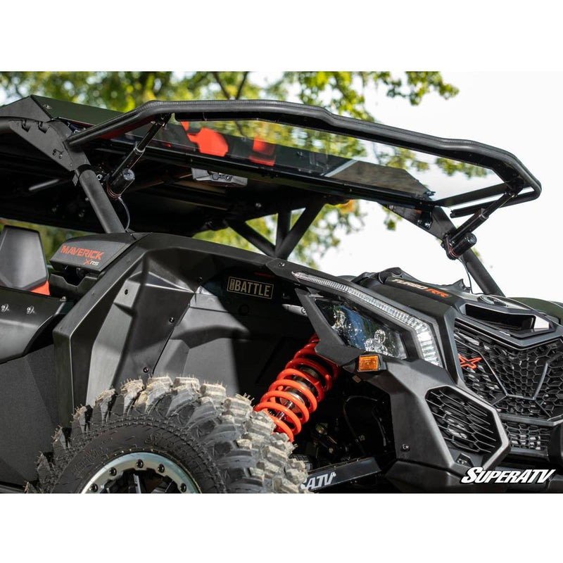 Load image into Gallery viewer, SuperATV 2017+ Can-Am Maverick X3 Maxdrive Power Flip Windshield
