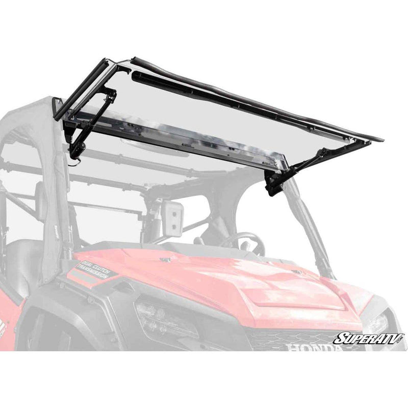 Load image into Gallery viewer, SuperATV 2016+ Honda Pioneer 1000 Maxdrive Power Flip Windshield
