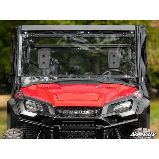 SuperATV 2016+ Honda Pioneer 1000 Maxdrive Power Flip Windshield