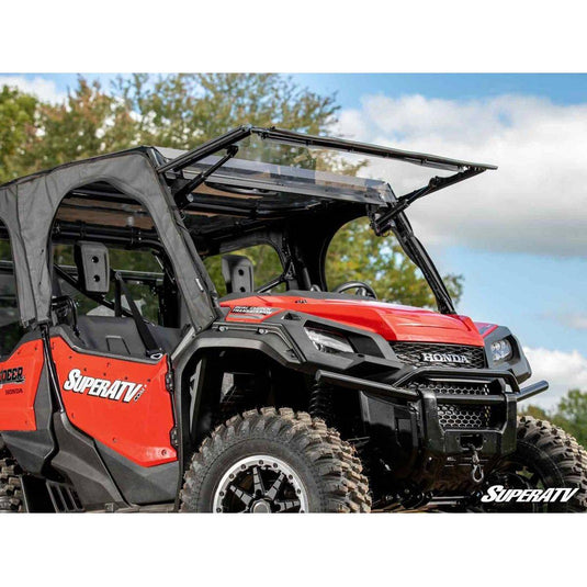 SuperATV 2016+ Honda Pioneer 1000 Maxdrive Power Flip Windshield