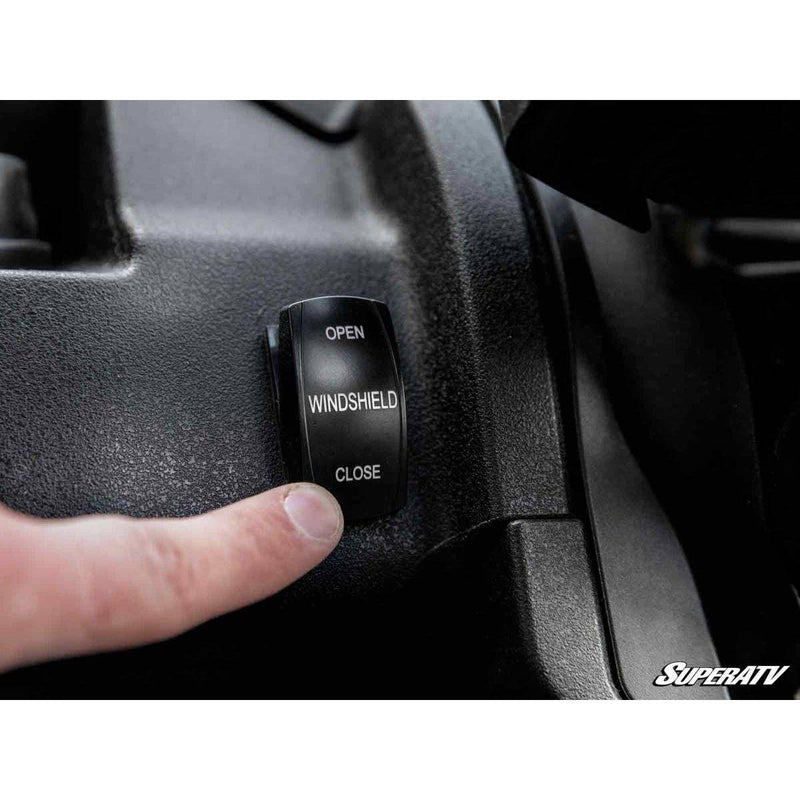 Load image into Gallery viewer, SuperATV 2016+ Honda Pioneer 1000 Maxdrive Power Flip Windshield
