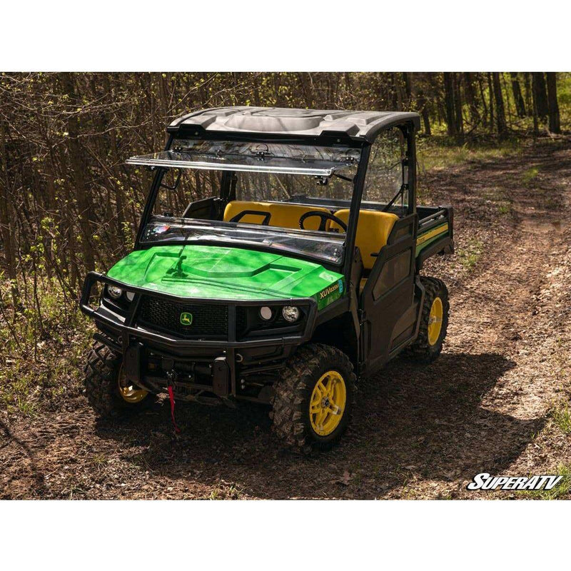 Load image into Gallery viewer, SuperATV John Deere Gator XUV 865 Scratch-Resistant Flip Windshield
