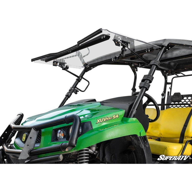 Load image into Gallery viewer, SuperATV John Deere Gator XUV590 Scratch-Resistant Flip Windshield

