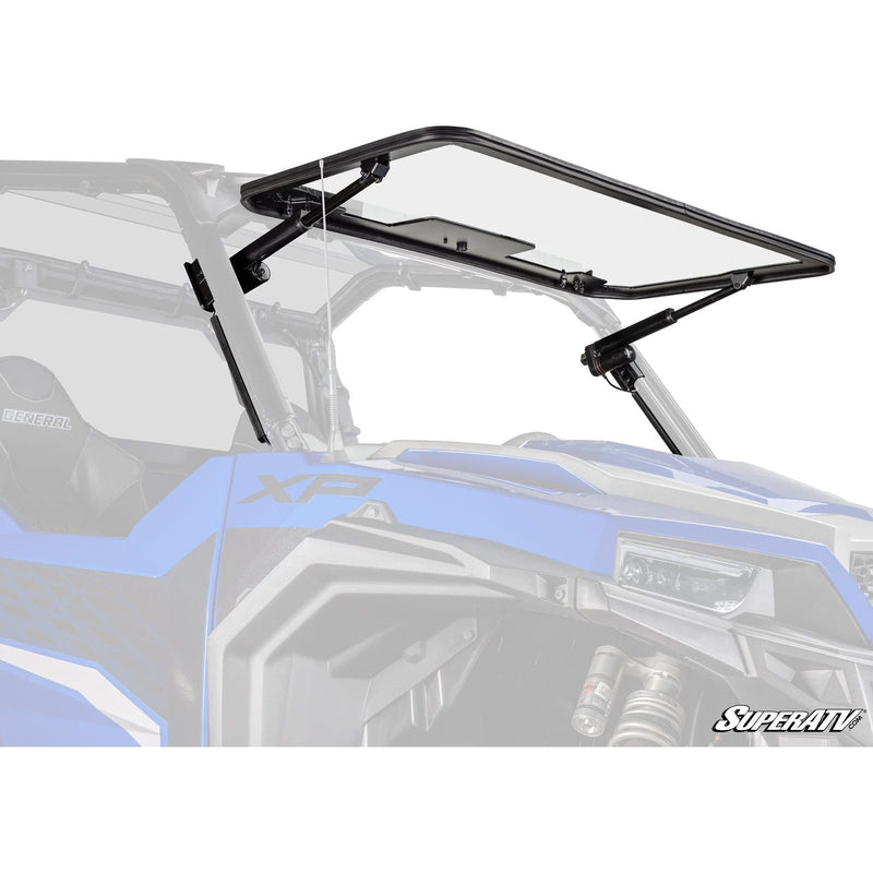 Load image into Gallery viewer, SuperATV - 2016+ Polaris General 1000 Max Drive Power Flip Glass Windshield
