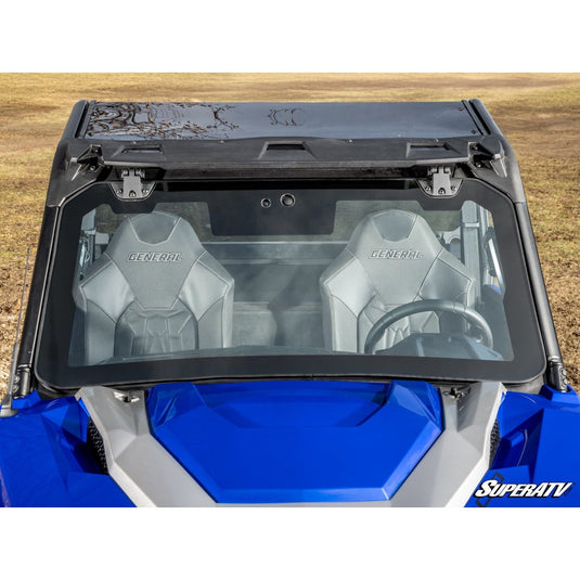 SuperATV - 2016+ Polaris General 1000 Max Drive Power Flip Glass Windshield