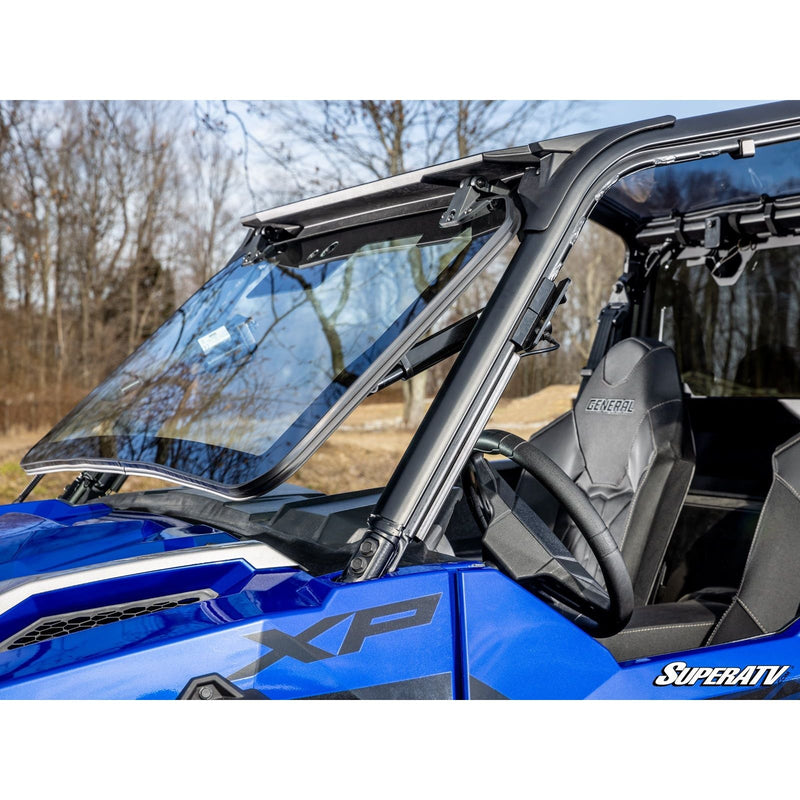 Load image into Gallery viewer, SuperATV - 2016+ Polaris General 1000 Max Drive Power Flip Glass Windshield
