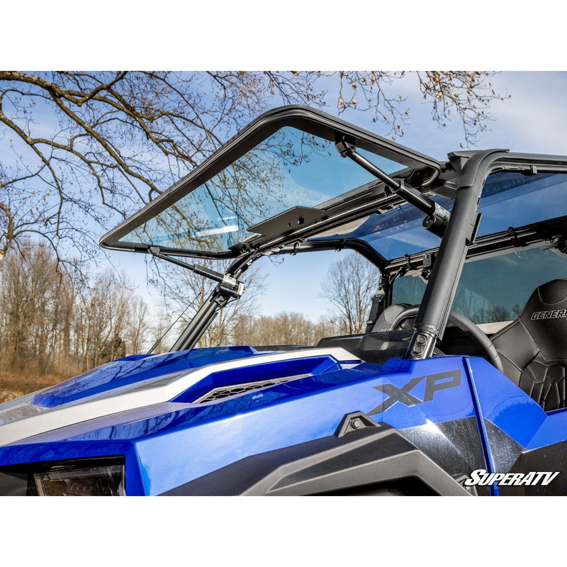 Load image into Gallery viewer, SuperATV - 2016+ Polaris General 1000 Max Drive Power Flip Glass Windshield
