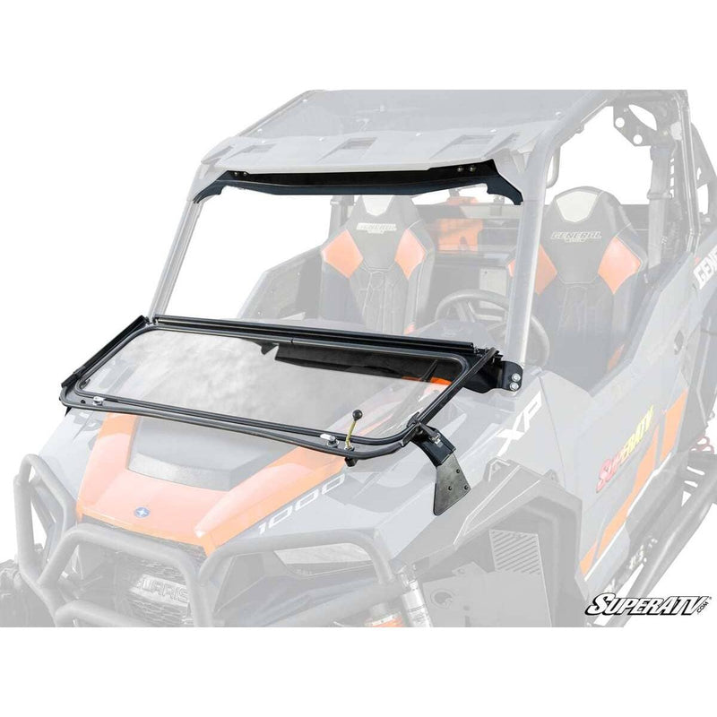 Load image into Gallery viewer, SuperATV - 2020+ Polaris General XP 1000 Flip-Down Glass Windshield
