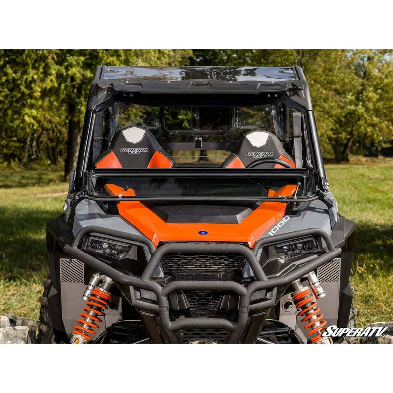 Load image into Gallery viewer, SuperATV - 2020+ Polaris General XP 1000 Flip-Down Glass Windshield
