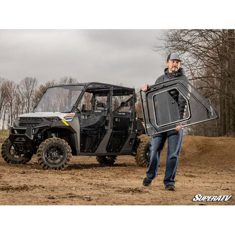 Load image into Gallery viewer, SuperATV 2020+ Polaris Ranger Crew 1000 Convertible Cab Enclosure Doors
