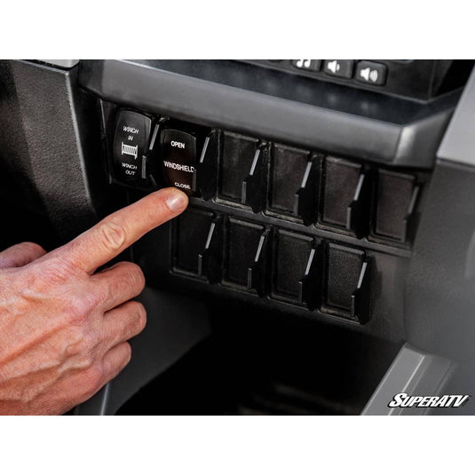 SuperATV - 2020+ Polaris RZR Pro XP Maxdrive Power Flip Windshield