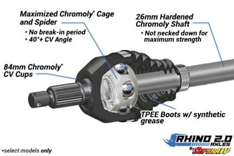 Load image into Gallery viewer, Rhino 2.0 Heavy Duty Axle for Honda Talon X
