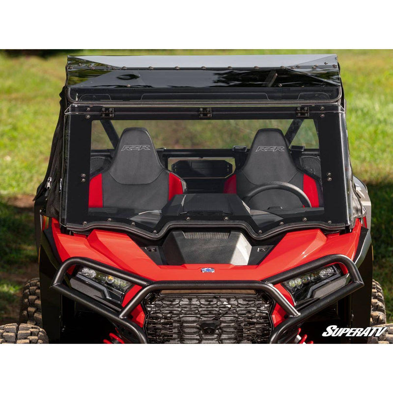 Load image into Gallery viewer, SuperATV 2024+ Polaris RZR XP Maxdrive Power Flip Windshield
