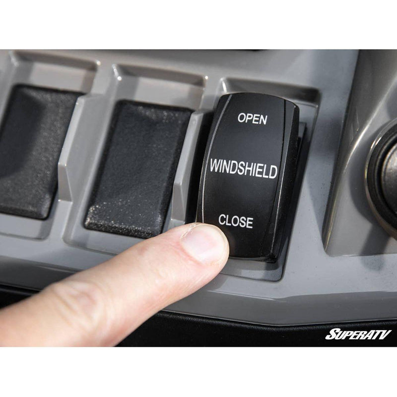 Load image into Gallery viewer, SuperATV 2024+ Polaris RZR XP Maxdrive Power Flip Windshield
