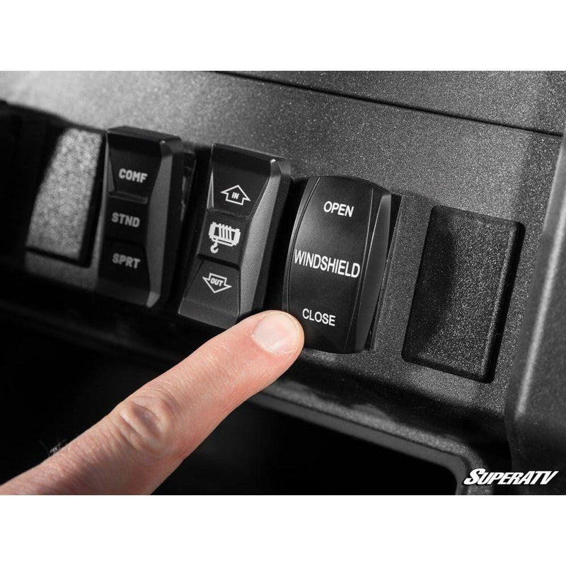 Load image into Gallery viewer, SuperATV 2024+ Polaris Xpedition Max Drive Power Flip Windshield
