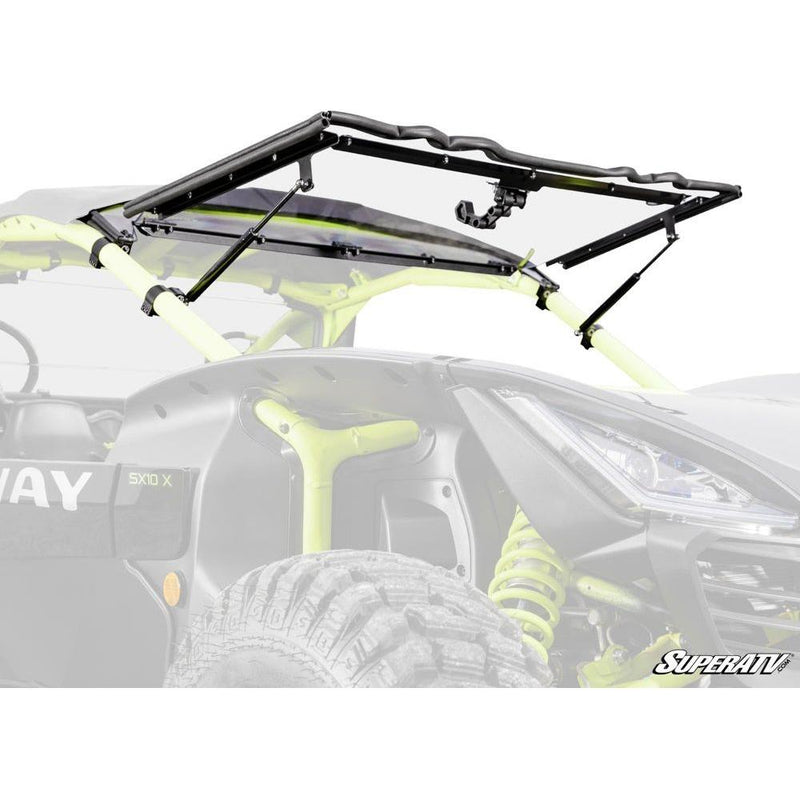 Load image into Gallery viewer, SuperATV Segway Villain Scratch-Resistant Flip Windshield
