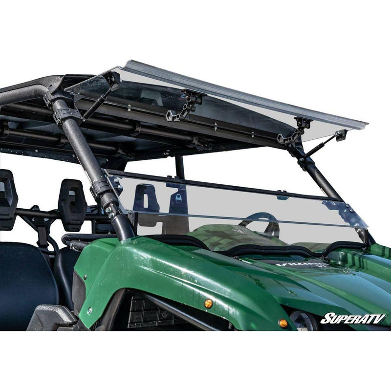 Load image into Gallery viewer, SuperATV 2014+ Yamaha Viking Scratch Resistant Flip Windshield
