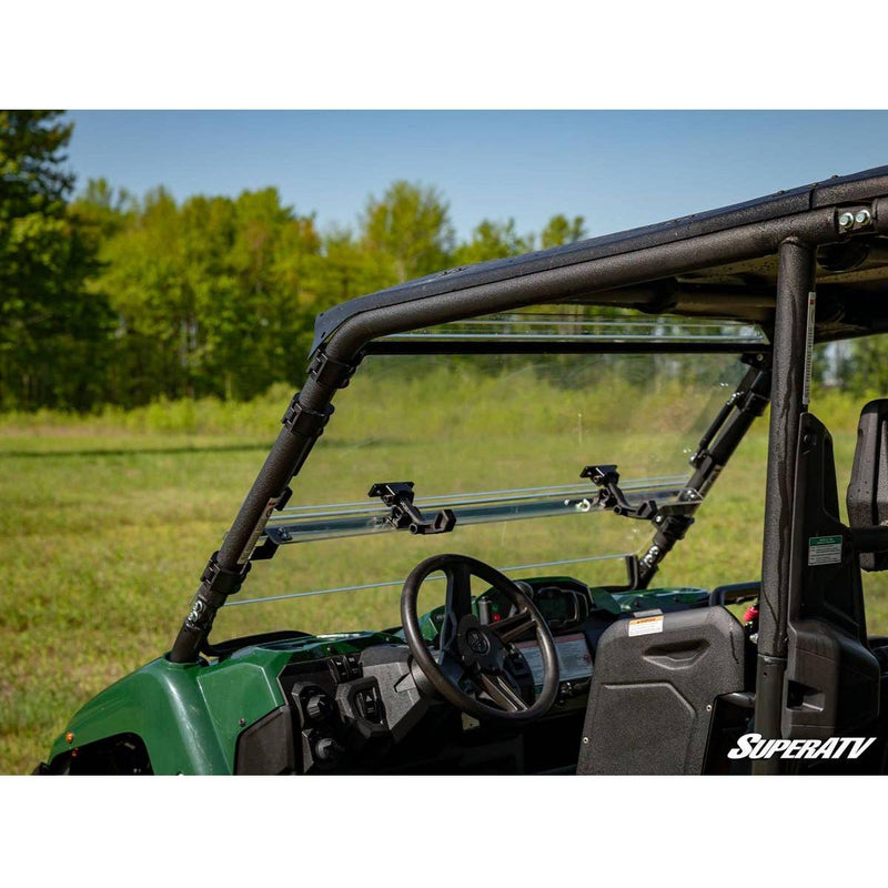 Load image into Gallery viewer, SuperATV 2014+ Yamaha Viking Scratch Resistant Flip Windshield
