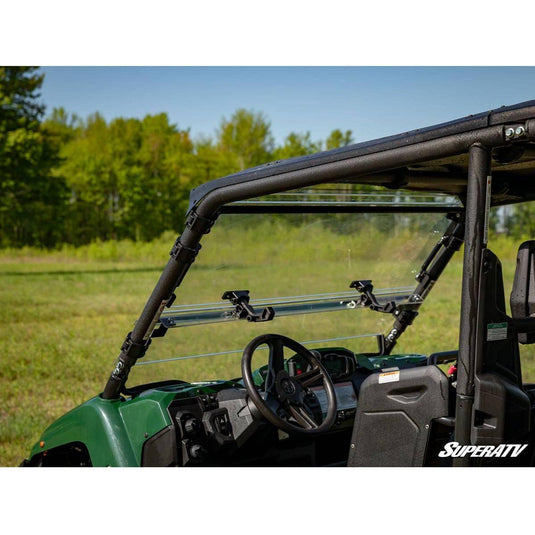 SuperATV 2014+ Yamaha Viking Scratch Resistant Flip Windshield