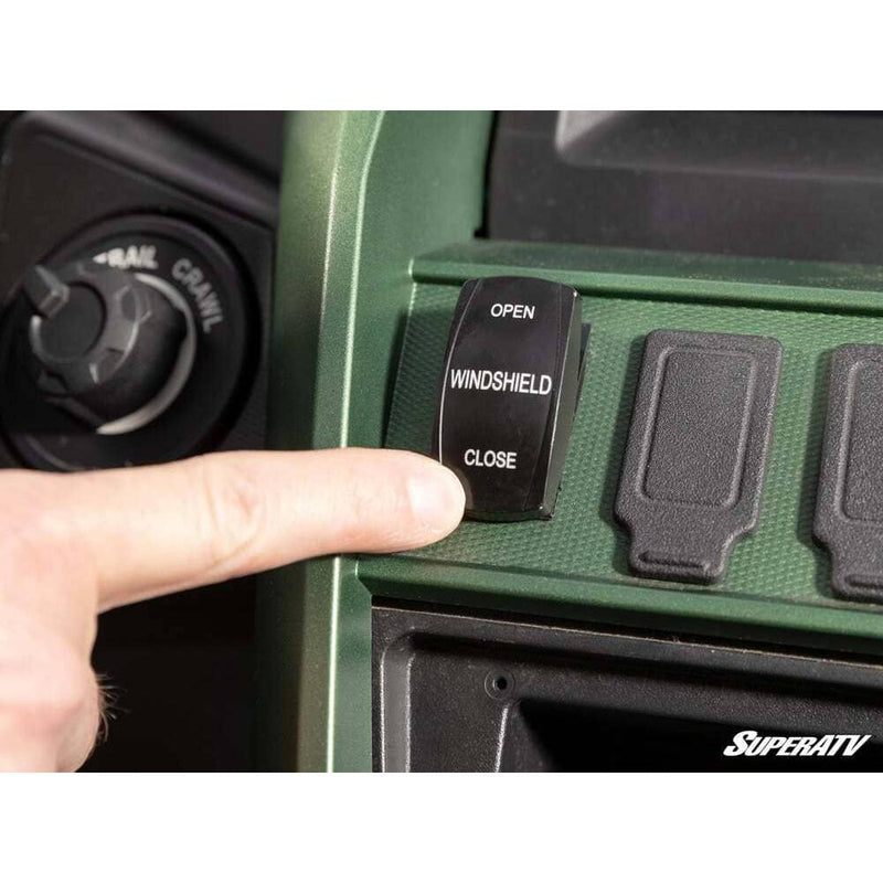 Load image into Gallery viewer, SuperATV - 2021+ Yamaha Wolverine RMAX Max Drive Power Flip Windshield
