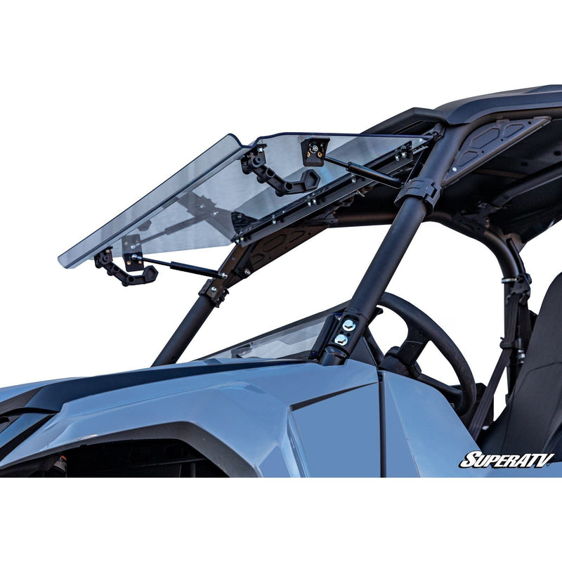 Load image into Gallery viewer, SuperATV Yamaha Wolverine RMAX Scratch Resistant Flip Windshield
