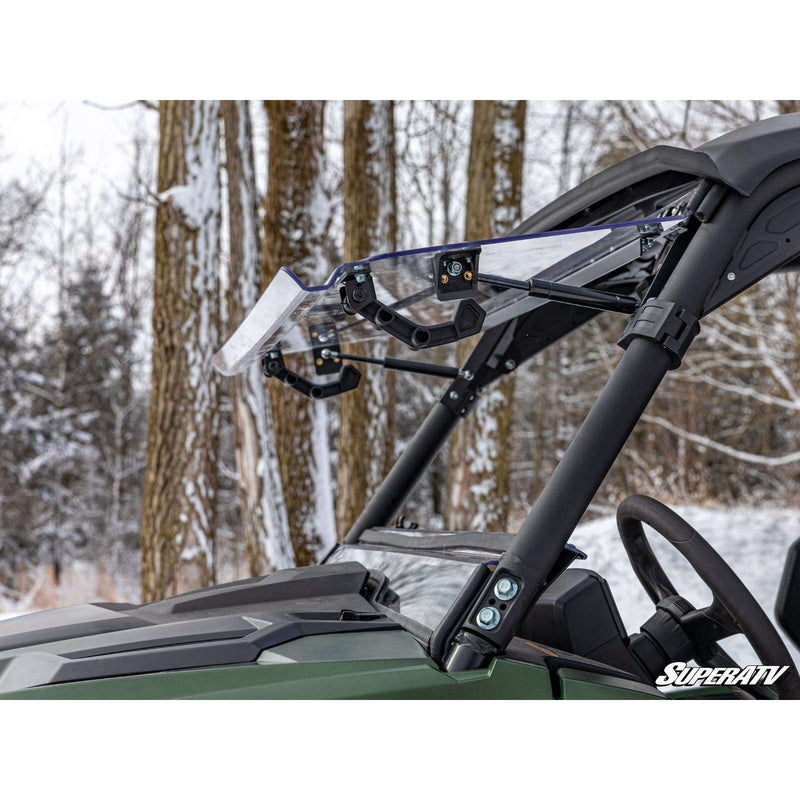 Load image into Gallery viewer, SuperATV Yamaha Wolverine RMAX Scratch Resistant Flip Windshield
