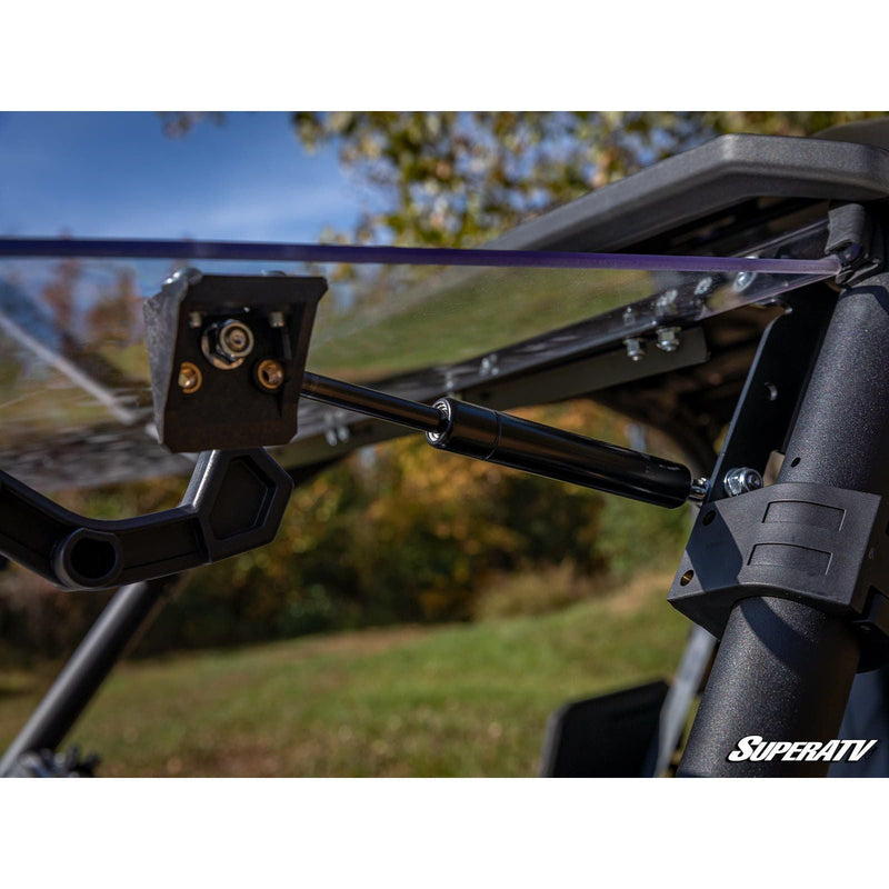 Load image into Gallery viewer, SuperATV Yamaha Wolverine RMAX Scratch Resistant Flip Windshield
