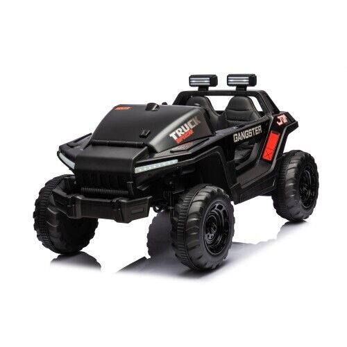 Load image into Gallery viewer, Supercharged Leather Seat 4-Wheel Kids Ride-On Car with Dual 200W Motors - 24V, 7A, 200W x 2
