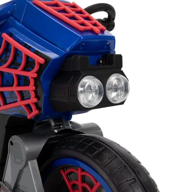 Load image into Gallery viewer, Superhero Spider Motorcycle Ride-On: 6V Battery-Powered Toy for Kids Ages 3 and Up
