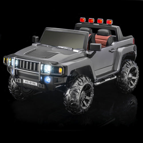 12V 4x4 Kids Ride-On Vehicle Warrior Model in Gloss Gray
