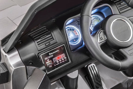 12V 4x4 Kids Ride-On Vehicle Warrior Model in Gloss Gray