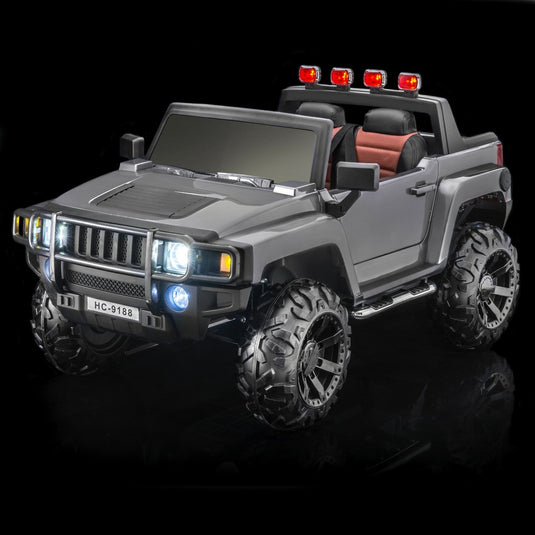 12V 4x4 Kids Ride-On Vehicle Warrior Model in Gloss Gray