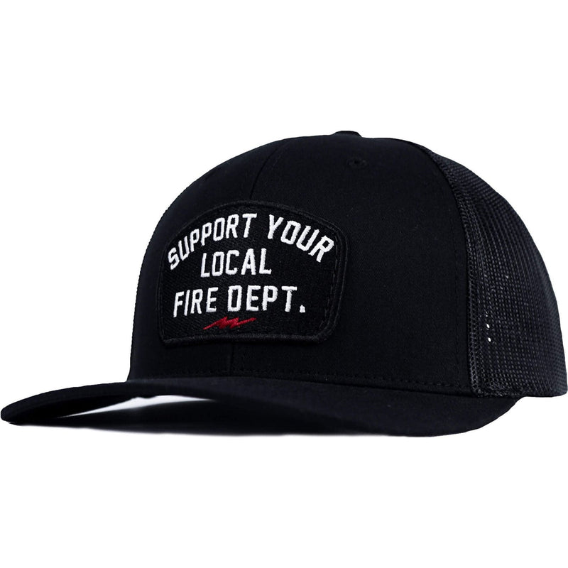 Load image into Gallery viewer, Support Your Local Fire Dept. Patch Snapback Hat
