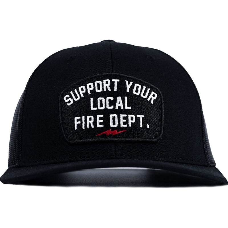 Load image into Gallery viewer, Support Your Local Fire Dept. Patch Snapback Hat
