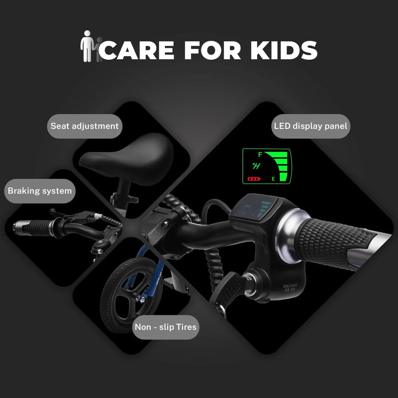 Load image into Gallery viewer, 24V Kids Electric Dirt Bike 150W Ride-On Motorcycle Blue
