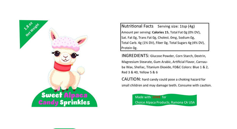 Load image into Gallery viewer, Sweet Alpaca Sprinkles Candy
