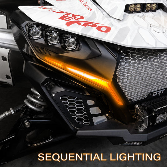 Turn-Signal Plug-&-Play Kit | 2024-2026 Can-AM Maverick R | Sequential Front Fang Lights w/Taillight Integration