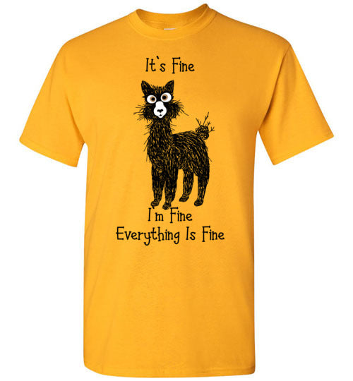 Load image into Gallery viewer, t-shirt: Alpaca I&#39;m Fine Short-Sleeve
