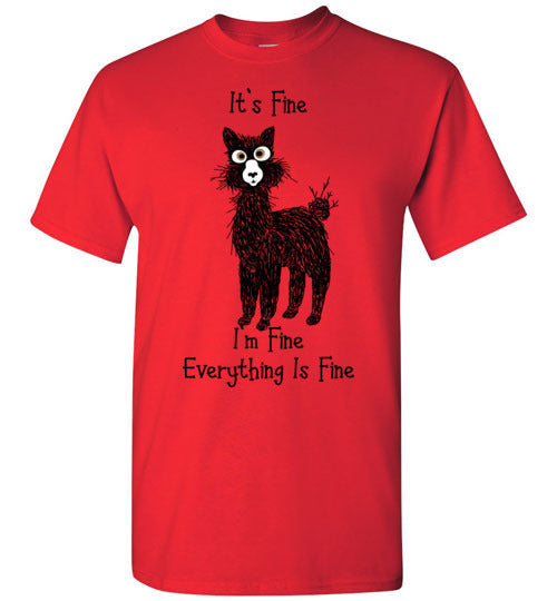 Load image into Gallery viewer, t-shirt: Alpaca I&#39;m Fine Short-Sleeve
