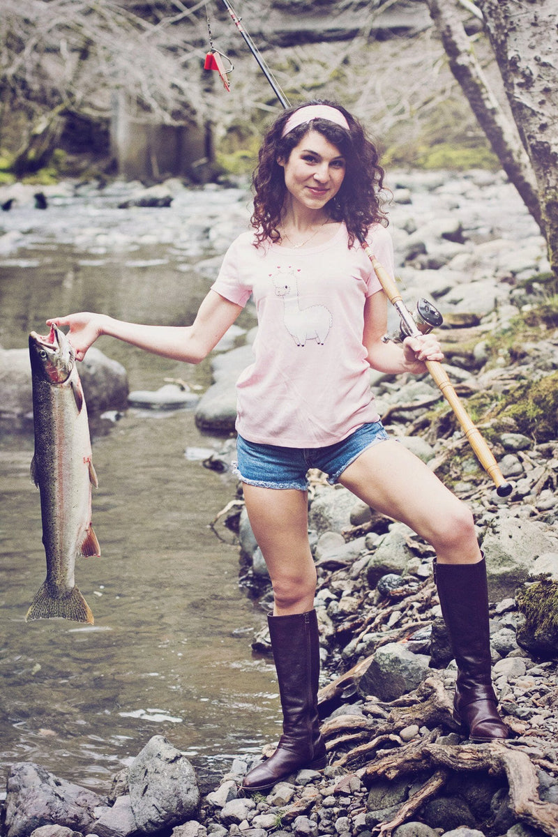 Load image into Gallery viewer, t-shirt: Alpaca Love Gildan Ladies Short-Sleeve
