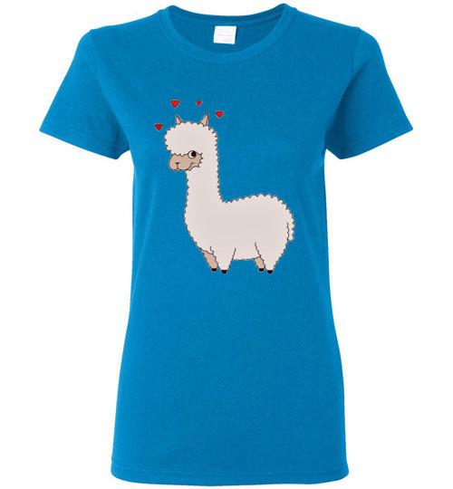 Load image into Gallery viewer, t-shirt: Alpaca Love Gildan Ladies Short-Sleeve
