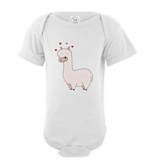 Load image into Gallery viewer, t-shirt: Alpaca Love Infant Fine Jersey Bodysuit Onesie
