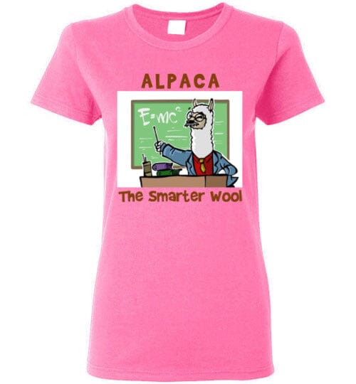 Load image into Gallery viewer, t-shirt: Alpaca The Smarter Wool Ladies Short-Sleeve
