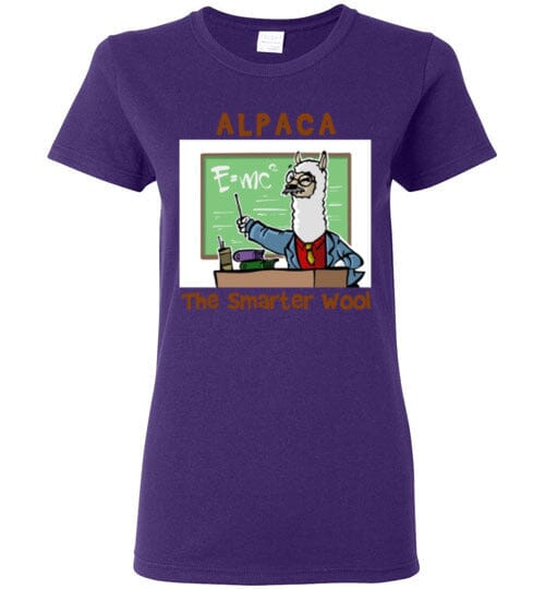 Load image into Gallery viewer, t-shirt: Alpaca The Smarter Wool Ladies Short-Sleeve
