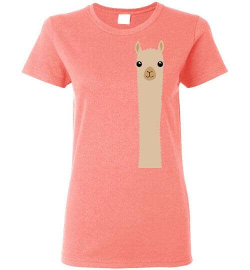 Load image into Gallery viewer, t-shirt: Alpaca Watching Gildan Ladies
