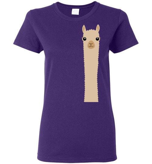 Load image into Gallery viewer, t-shirt: Alpaca Watching Gildan Ladies
