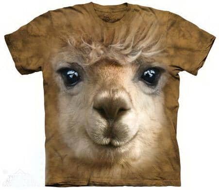 Load image into Gallery viewer, t-shirt: Big Alpaca Face
