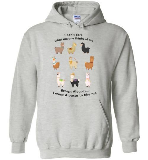 Load image into Gallery viewer, I Want Alpacas to Like Me Gildan Heavy Blend Hoodie
