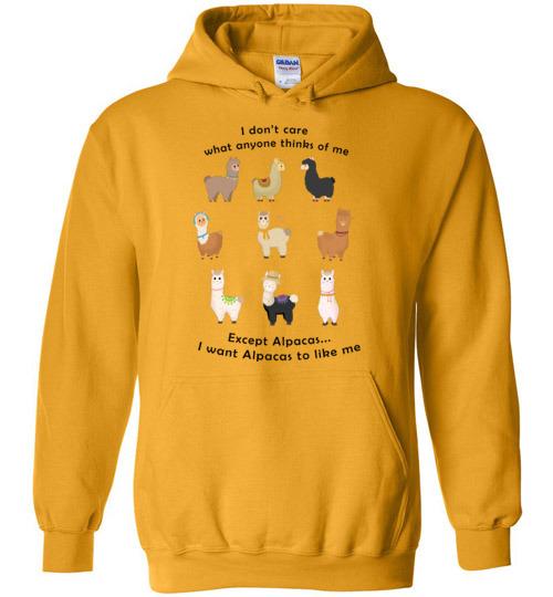 Load image into Gallery viewer, I Want Alpacas to Like Me Gildan Heavy Blend Hoodie
